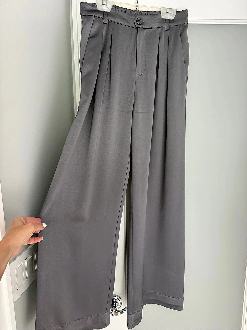 CAMI NYC Bleecker Pant Wide Leg Pants Gray Small